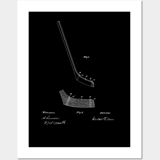 Hockey Stick Vintage Patent Drawing Posters and Art